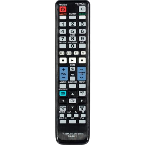 Remote Control Suitable for Samsung TV Amp Bd Dvd Palyer BD-C5900 BD-C7500 BN59-00876A aa59-00492a aa59-00491a