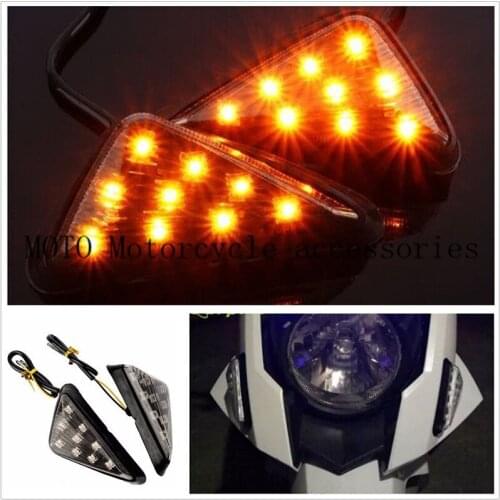 Motor LED Flush Mount Turn Signal Light Lamp Indicator For Yamaha YZF 600R R61 1998-2007 For Suzuki GSX-R 600 750 1000 2001-2005