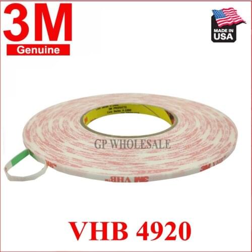 0.4mm Thick), 3mm*33M White Strong VHB Double Adhesive White Foam Tape for Smartphone Tablet Frame Screen Dustproof Seal