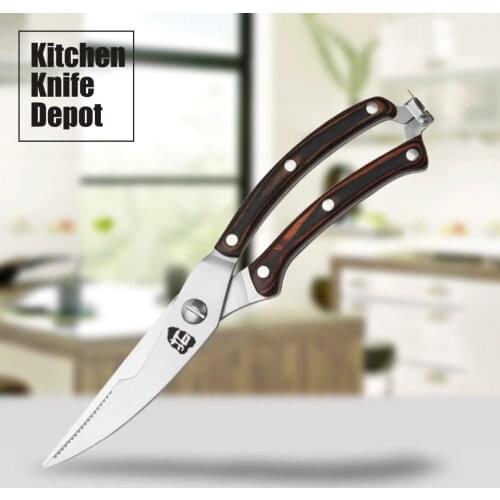 TUO CUTLERY Fiery Phoenix Poultry Shears Scissors Multi-purpose Kitchen Cutting Bones Stainless Steel