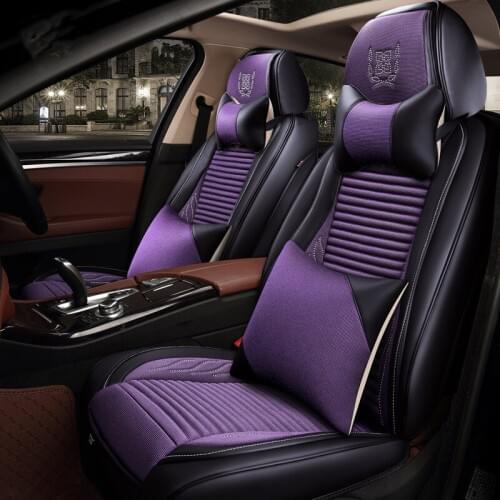 Universal car seat covers auto seating cushion set for AUDI A4 A4L A6L A6 A1 A7 A8 A3 Q3 Q5 Q7 R8 TT AUDI100 linen breathable