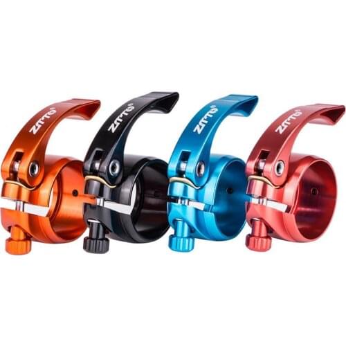 ZTTO Adjustable 39.8/40.8MM Aluminum Alloy Bicycle Quick Release Seat Post Clamp for Folding Bikes MTB Seat Post Clamp for Foldi