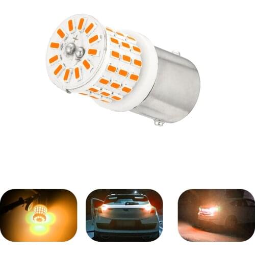 1pcs Super Bright 1156 P21W LED BA15S LED Car Lights Reserve Lamps Auto Brake Bulb car Signal light 12V White red yellow