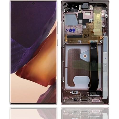 100% New Original LCD Screen For Samsung Galaxy Note 20 Ultra SM-N986B With Frame For Samsung Note 20U Mobile phone Lcd Display