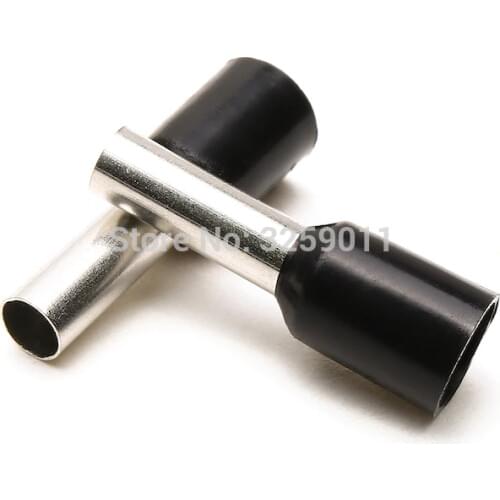100PCS E4009 Electrical wire Connectors Tube Pre-insulating Terminal Block TYPE TG-JT EV4009 AWG12 4mm Cooper