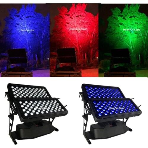 6pcs outdoor rgbw led wash wall light 120x10w 4i1n quad color city led lightings ip65 projector tower washer led