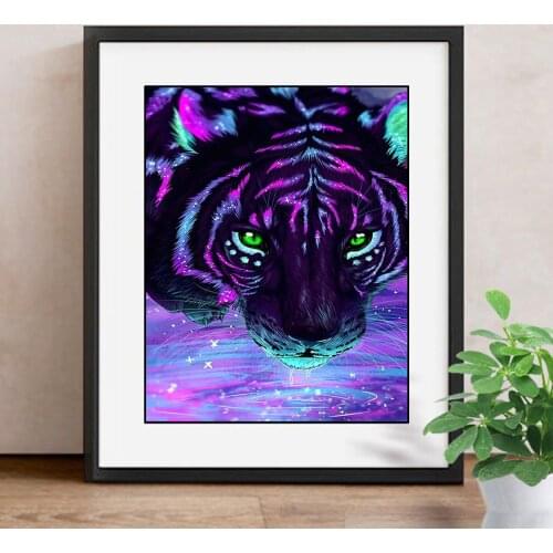 Diamond Embroidery Tiger Mosaic Full Drill Diamond Painting Animals DIY Cross Stitch 5D Decoration Home Gifts