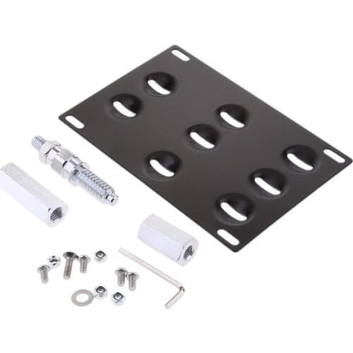 Aluminum Front Tow Hook License Number Plate Holder Board Support for BMW E82 88 91 93 70 71