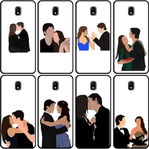 Elena Damon The Vampire Diaries Cover For Samsung Galaxy J1 J3 J4 J5 J6 J7 2016 2017 A3 A5 A6 A8 A9 J2 Core J8 2018 Cover