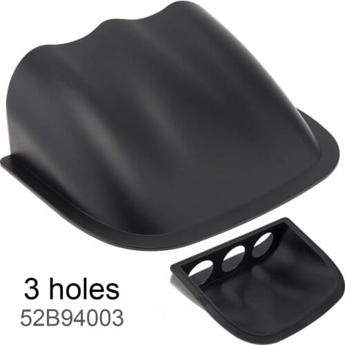 52mm 2 Inch Triple Carbon Fiber Auto Car Gauge Cup Holder Pod Black Universal durable and practical Car Instrument Mount