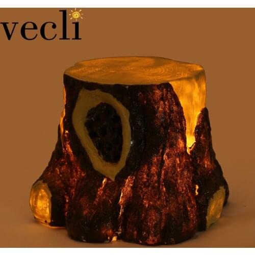 Tree Stump Shape Garden lighting Imitation Stone Lawn Lamp with speaker coutyard park landscape lights