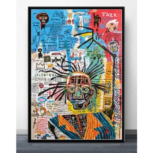 Jean Michel Graffiti Artist Painting Poster And Prints Canvas Modern Wall Art Picture For Living Room Home Decor