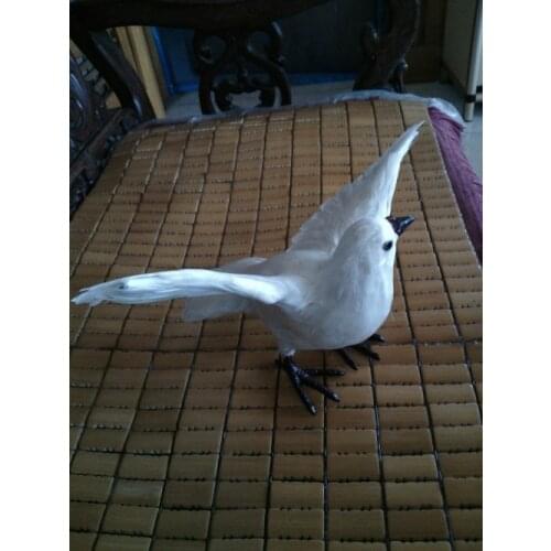 Simulation bird dove 34x23cm model toy,polyethylene&furs feathers peace bird , spreading wings,home decoration,Xmas gift 2306