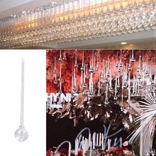Water drop Crystal Clear Bead pendant for Garland Chandelier Hanging Gift Craft baby shower table favor Decor DIY Party Wh