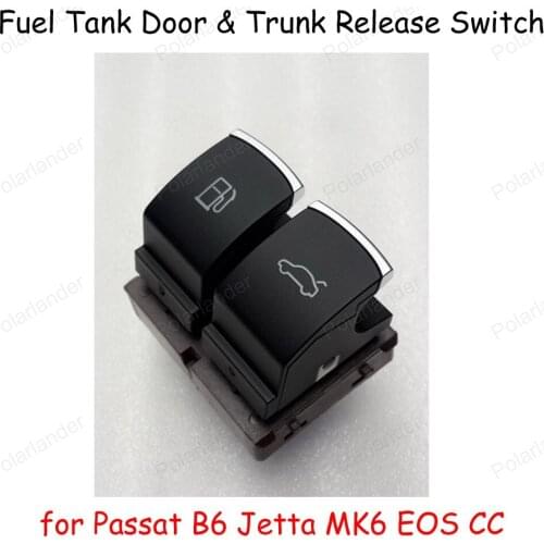 Gas Fuel Door Rear Trunk Switch Button Set 35D 959 903 For VW P-assat B6 J-etta M-K6 EOS CC