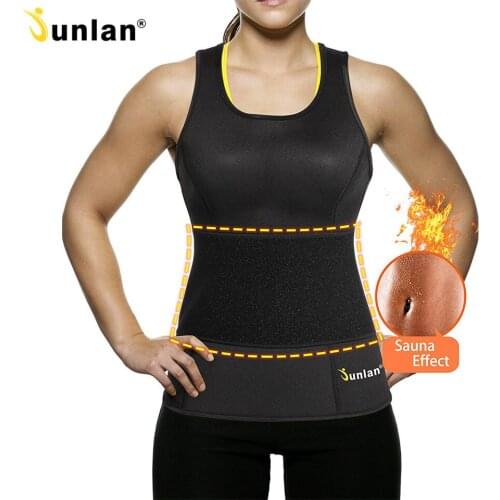 Junlan Shaper Women Waist Trainer Sauna Vest Neoprene Slimming Shapewear Modeling Strap Body Control Corset for Workout Reducing