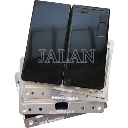 New SM-G975F G973 YMJ laminating mold for Samsung S10 plus S10+ lcd touch screen OCA glass laminate mould + unbent flex rubber