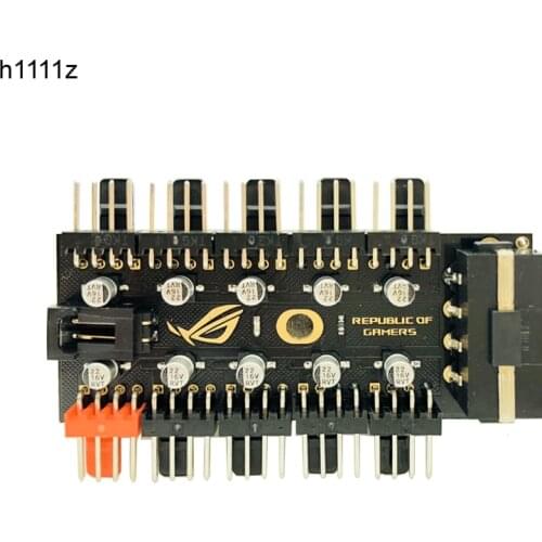 Newest PC 1 to 10 4Pin Molex Cooler Cooling Fan Hub Splitter Cable PWM 12V Led Power Supply Adapter For BTC Bitcoin Miner Mining