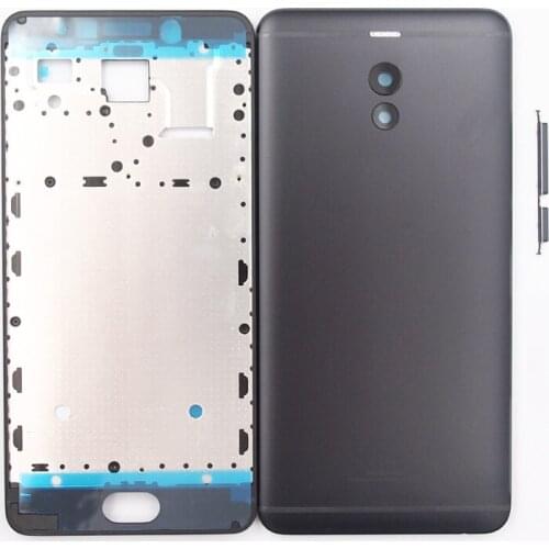 BaanSam New LCD Front Frame Battery Back Cover For MEIZU M6 NOTE 5.5 Inch Housing Case With Power Volume Buttons