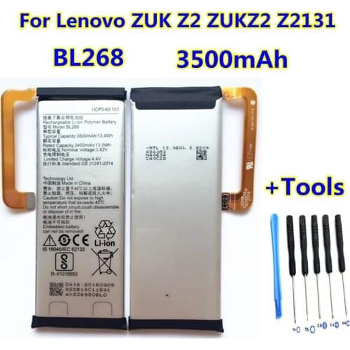 New 3.82V 3500mAh BL268 battery For Lenovo ZUK Z2 Z2131 smart phone