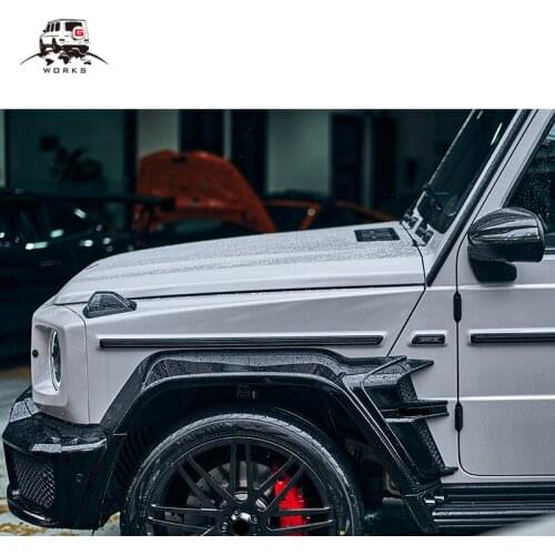 New product carbon fiber fender flares over fender wheel arches for G class W464 W463A G63 car wheel arch trim