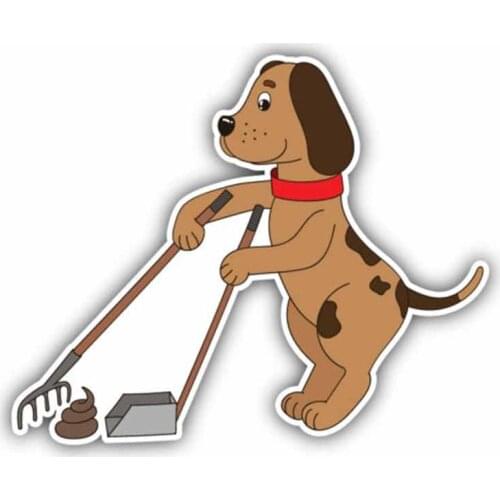Poop Dog Car Stickers interesting personality car accessories car supplies exterior decoration bumper window polyethylene decals