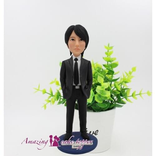 2019 AMAZING CAKE TOPPER Toys High cold handsome boy sculpture And Groom Gifts Ideas Customized Figurine Valentines Day