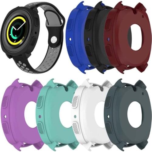 Silicone Protective Frame Case Cover For Samsung Gear Sport R600 Smart Watch M5TB