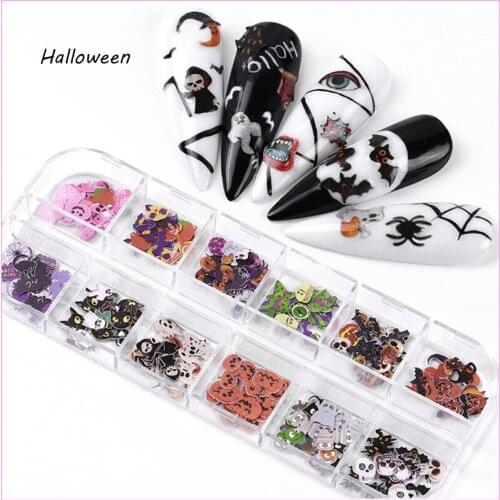 2020 Halloween And Christmas Fashion Nail Sticker Mixed Various Patterns Art Decoration