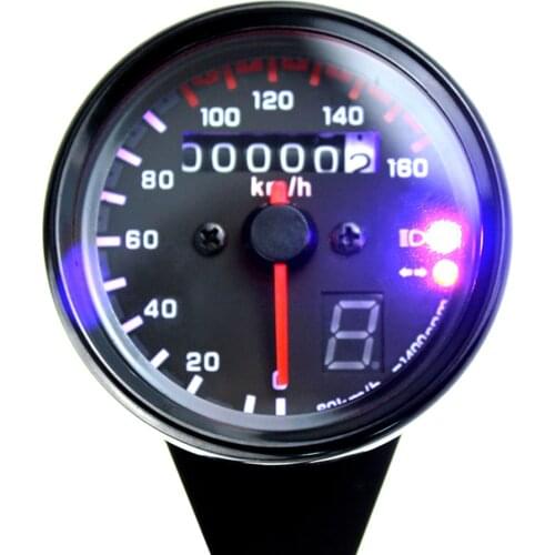 Speed Universal Motorcycle Display Tachometer Gauge w/LED Backlight Direct Mount for Suzuki Intruder V Storm Star Gear Motorcycl
