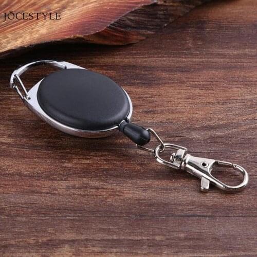 Retractable Pull Key Chain Outdoor Survival EDC Steel Wire Rope Key Chain with Clip Key Ring Holder Camping Travel Kits