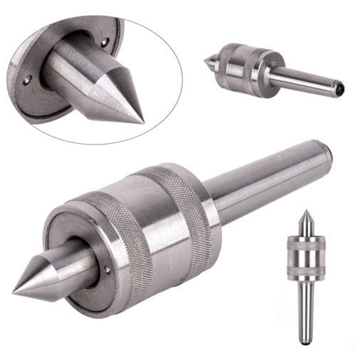 Top Quality MT2 Precision Rotary Live Milling Center Shaft Taper Triple Bearing Lathe CNC 0.02