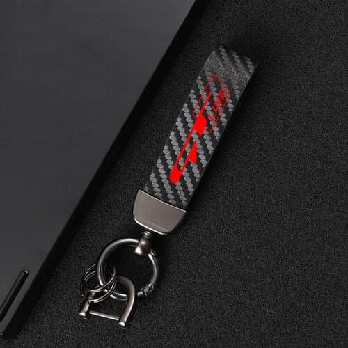 Car High-end sports customized carbon fiber leather keychain jewelry for kia gt gtline ceed 3 4 5 sportage 2020 gt line Car