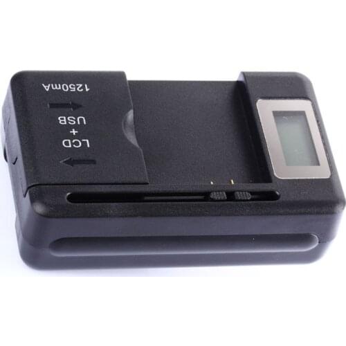 Dual Output USB Battery Charger Mobile Battery Plug US/EU Charger Adapter with LCD Indicator Screen For Cell Phones USB Port