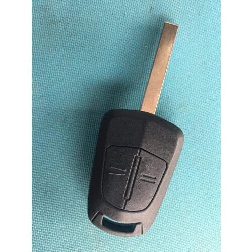 10pcs/lot of new replacement 2 button remote key shell case uncut blade For Opel Vauxhall Astra H Corsa D Zafira B no logo