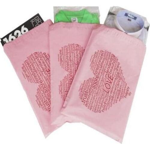 1000pcs/lot Pink Love Self-seal Adhesive Courier bags Storage Bags Plastic Poly Envelope Mailer Postal Shipping Mailing Bags