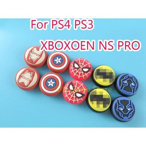 20pairs Silicone Rubber Thumb Grips rocker cap For PS4 XBOXONE Playstation4 NS Switch Controller Joystick Cap