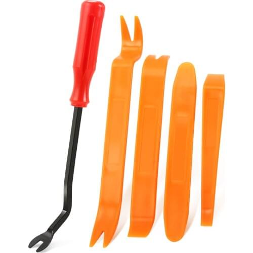 5Pcs Car Door Panel Audio Trim Fastener Clip Removal Tool For Nissan Qashqai J11 J10 Juke X-trail Skoda Rapid Octavia Fabia