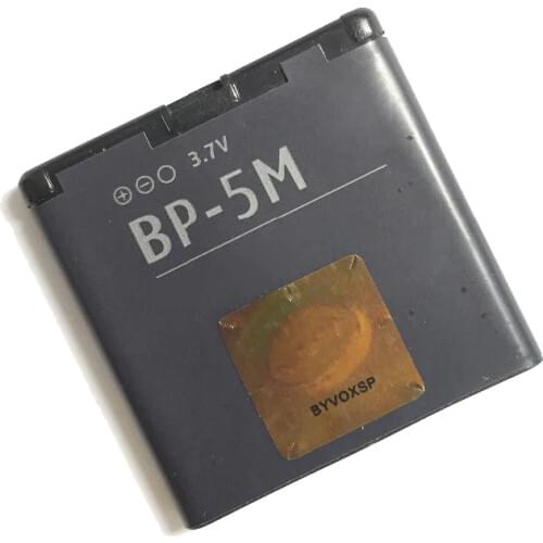 5pcs/lot 3.7V 900mAh BP-5M Battery For Nokia 5610,8600 Luna,7390,6220C,6500S,6500 Slide,6110N,6500sl,5700 XpressMusic,6110 Navi