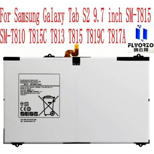High Quality 5870mAh EB-BT810ABE Battery For Samsung Galaxy Tab S2 9.7 inch SM-T815 SM-T810 T815C T813 T815 T819C T817A tablet