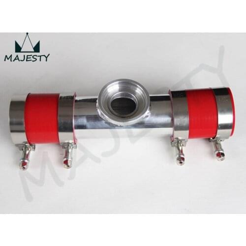 3.15" 80mm SSQV SQV Blow Off Valve Adapte BOV Turbo Intercooler Stainless Steel Pipe +red silicone +clamps