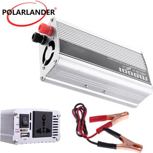 Car voltage Transformer 1000W Car power Inverter converter DC 12V to AC 220V USB Port modified sine wave