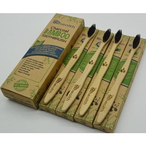 Bamboo Tooth Brush Set Bamboo Soft Toothbrush Health Environmental Protection Bamboo Handle Toothbrush For Adults SN1912