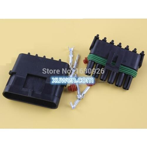 Free Shipping 10/Lot 4 Pin way 2.5 Car connector,Car Waterproof Electrical connector Male&Female kit for car motorcycle ect
