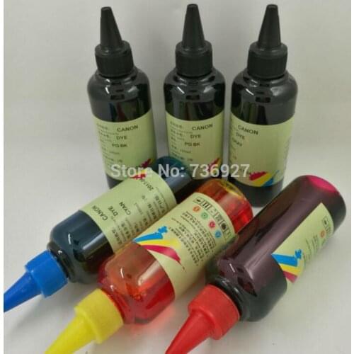 6X 100ml PGI-650 CLI-651 PGI650 CLI651 Refill Dye ink for Canon PIXMA MG6360 MG7160 printer