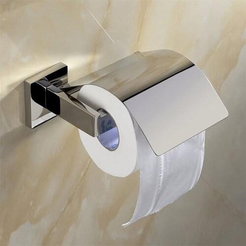 Toilet Paper Holder Bathroom Accessories Wall Mounted Stainless Steel Bathroom Roll Paper Rack Tissue Towel Rack Holders #T3G