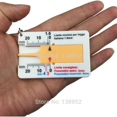 Auto Tyre Tread Depth Gauge Caliper Car Motorcycle Caravan Trailer Wheel Measure Car-styling Repair Tool