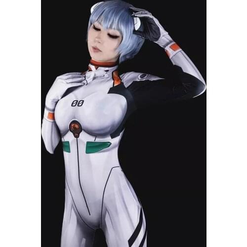 Adults Kids Ayanami Rei Jumpsuits Anime Asuka Mari Shinji Cosplay Costume Girls Halloween Zentai Suit Bodysuit