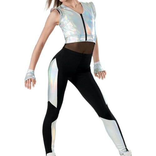 High Quality 3 Piece Performance Outfits MJ Spacesuit Hip Hop Dance Costume StreetDance Wear
