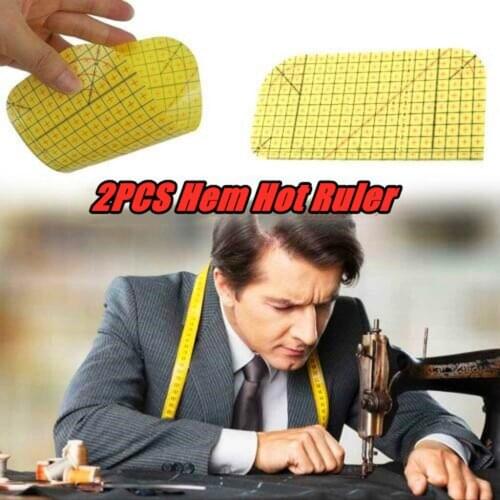 2PCS Hot Ironing Ruler Patchwork Tailor Craft Diy Sewing Supplies Measuring Tool Attachment Household Sewing Machine Accessories